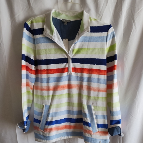 Talbots Tops - Talbots Painterly Stripe Pullover